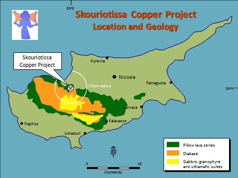 Skouriotissa area in Cyprus